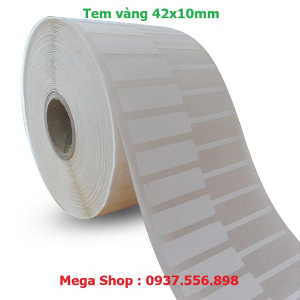 tem vàng 42x10mm